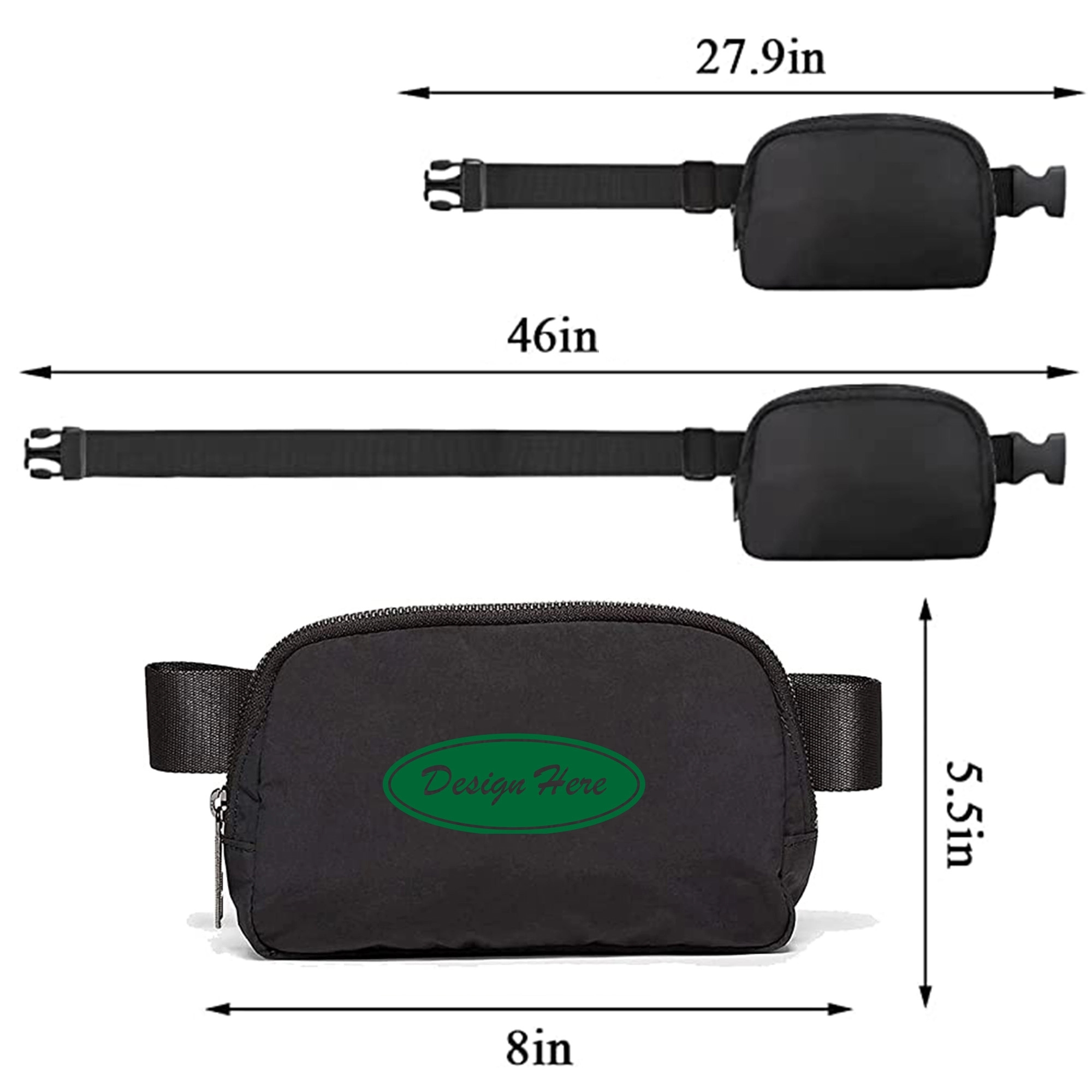 MOQ 30PCS Travel Camping Fanny Pack 9