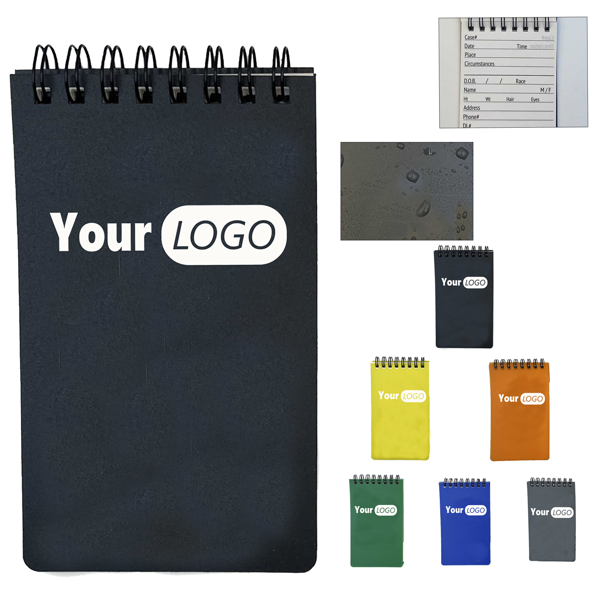 Waterproof Portable Wirebound Notebook 4