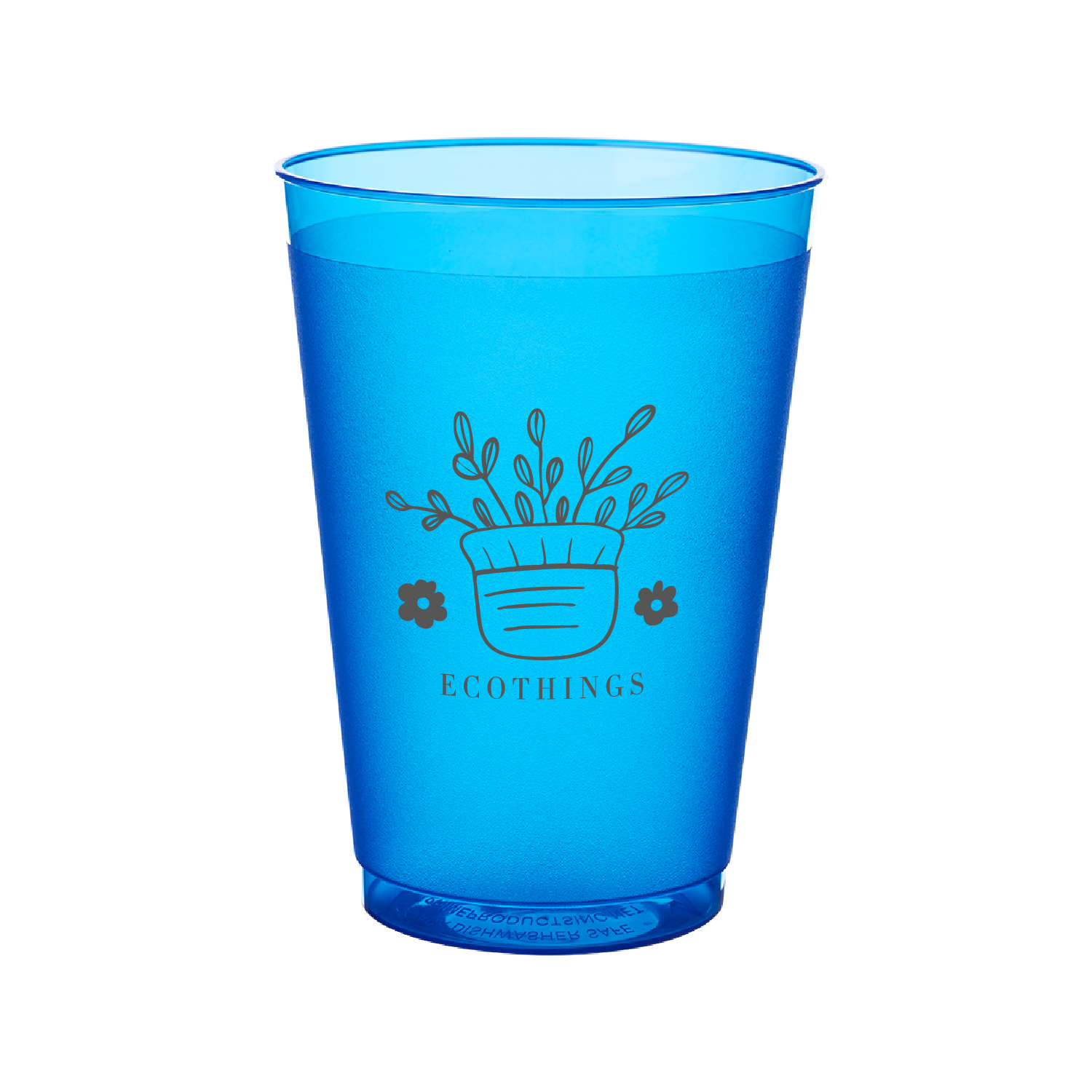 12 oz. Frosted Plastic Stadium Cup (1 Color Imprint) 2