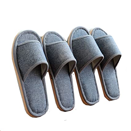 Solid Color Casual Cotton And Linen Open Toe Breathable Slippers 9