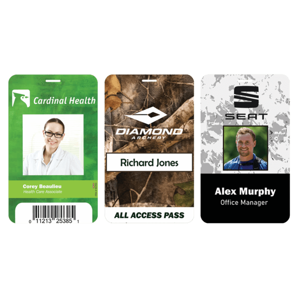 3 5/8" X 5 1/2" Plastic Identification Badge 2