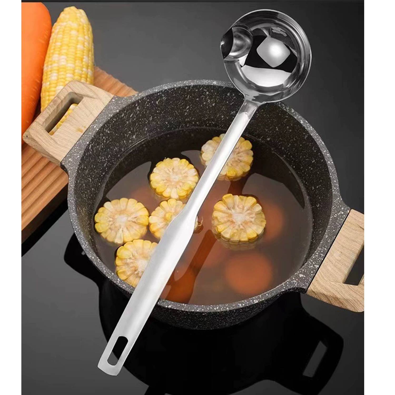 Stainless Steel Oil Separator Soup Ladle 5