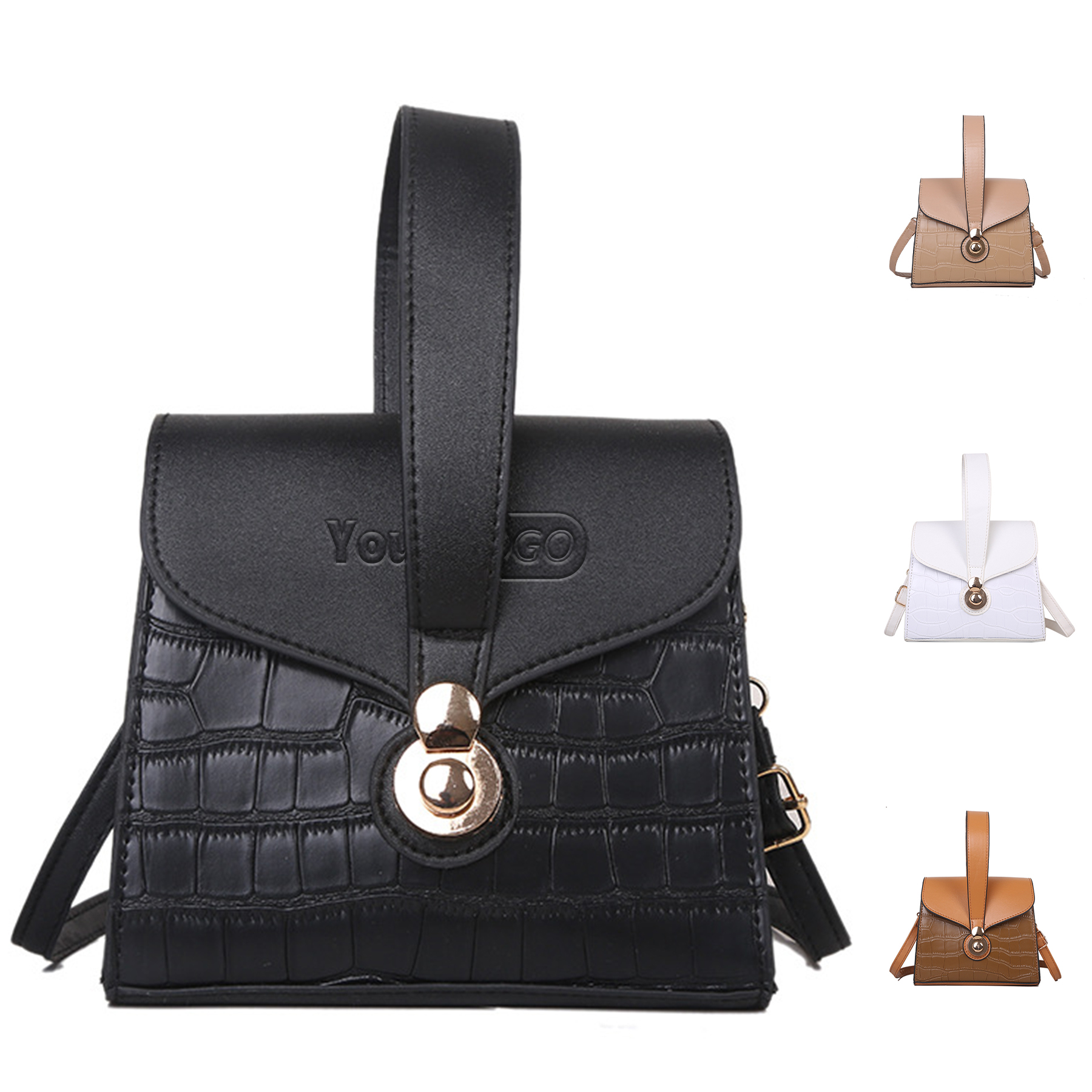 PU Niche design with a shoulder lock clasp cross-body bag 3