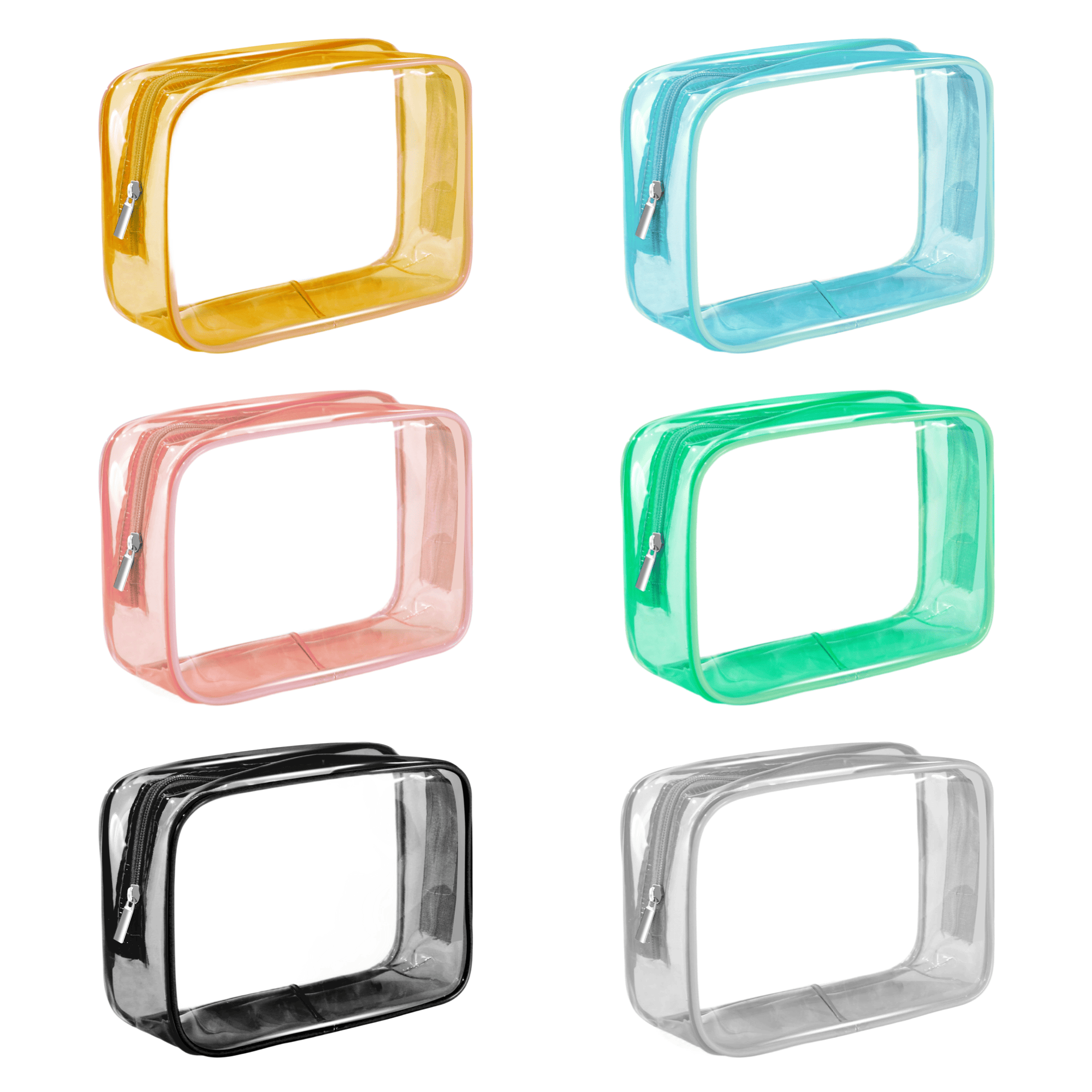 Portable Transparent Waterproof Zippered Toiletry Bag 4