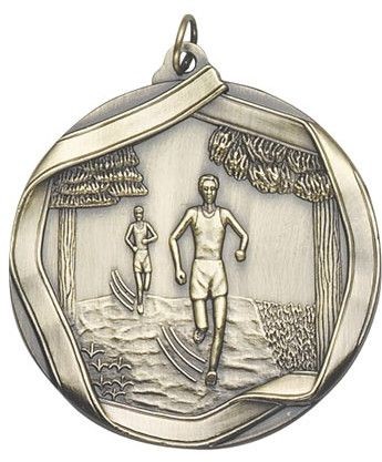 Cross Country Die Cast Medal, 2 1/4" 2