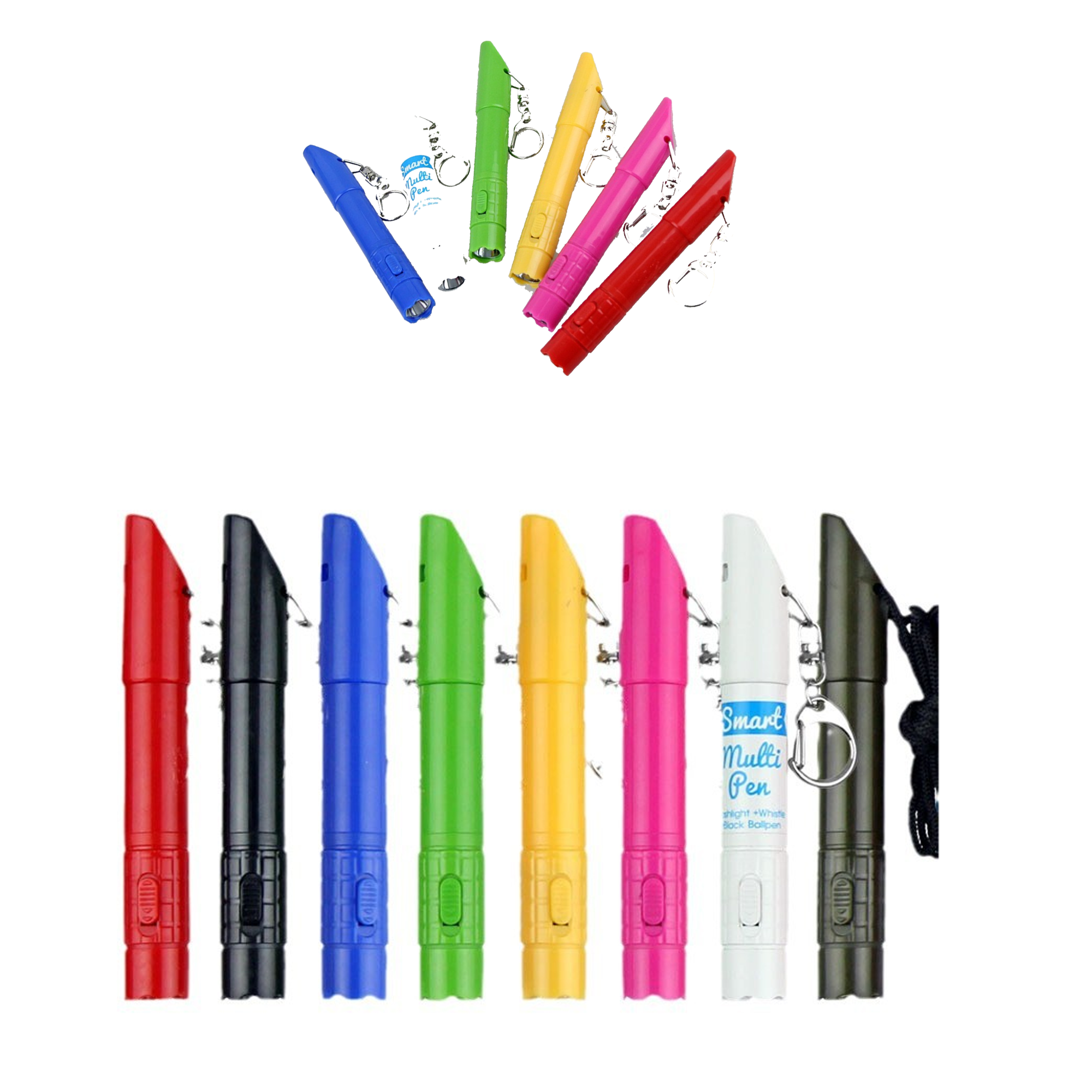 Outdoor Safety Whistle High Decibel LED Flash Light Pen 1