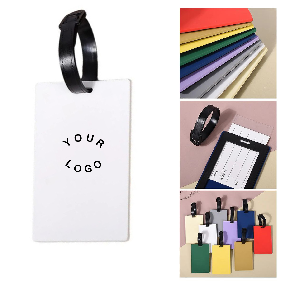 Durable Silicone ID Tag for Travel Bags 6