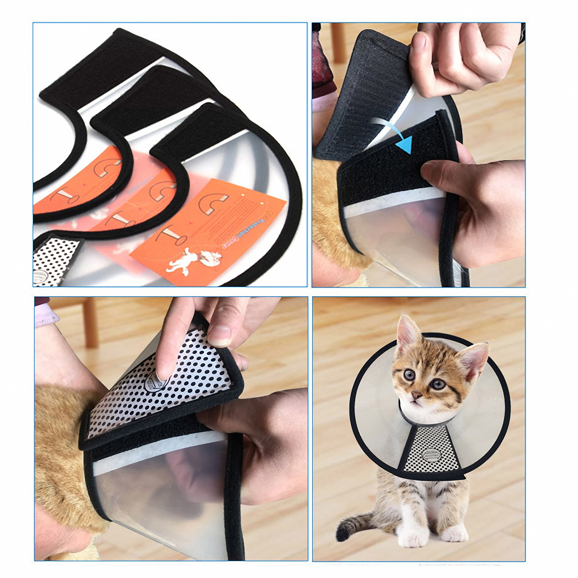 Adjustable Dog and Cat Recovery Cone Collar 4
