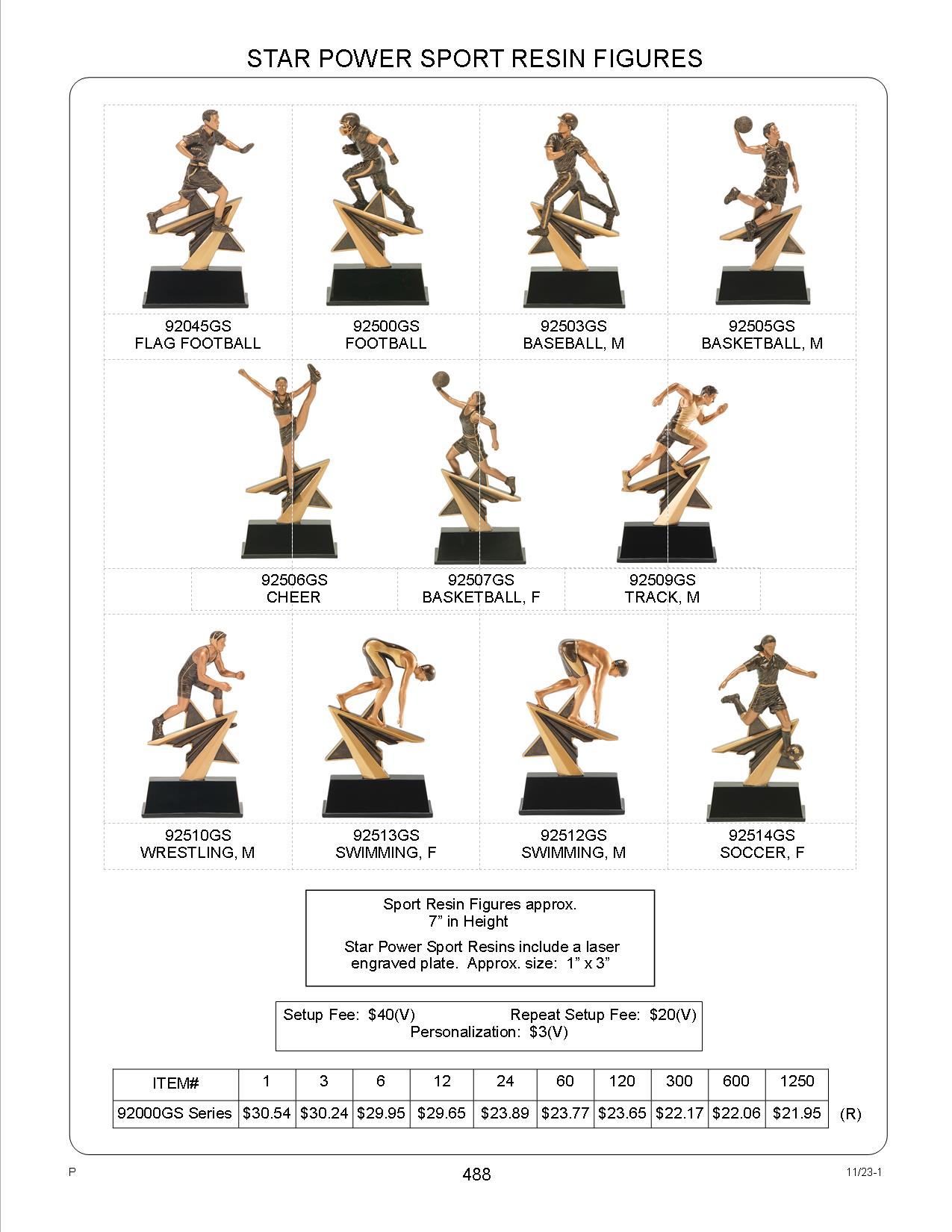 Basketball-Male Star Power Resin Figure 2