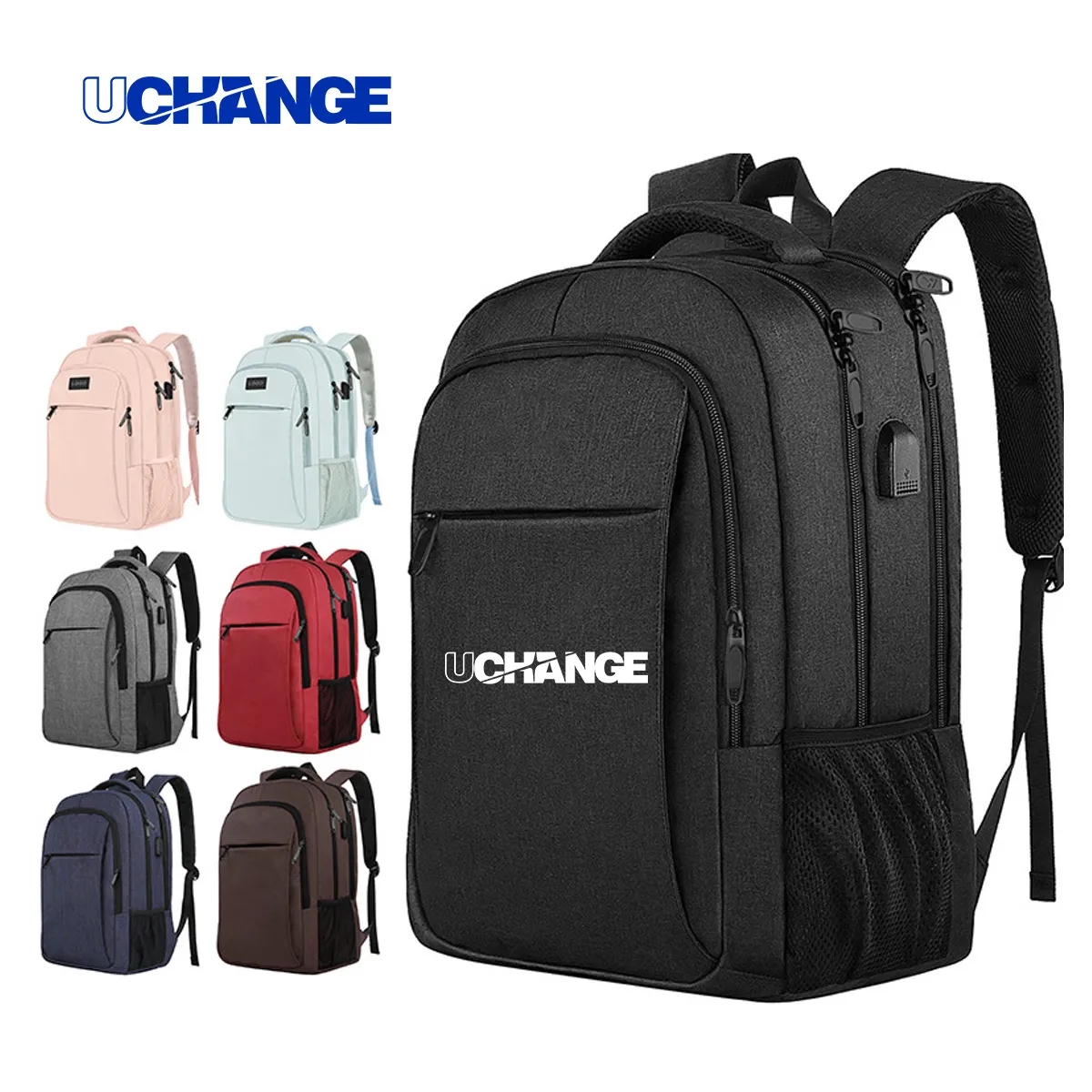 35L Durable Business Laptop Backpack With USB Charging 3