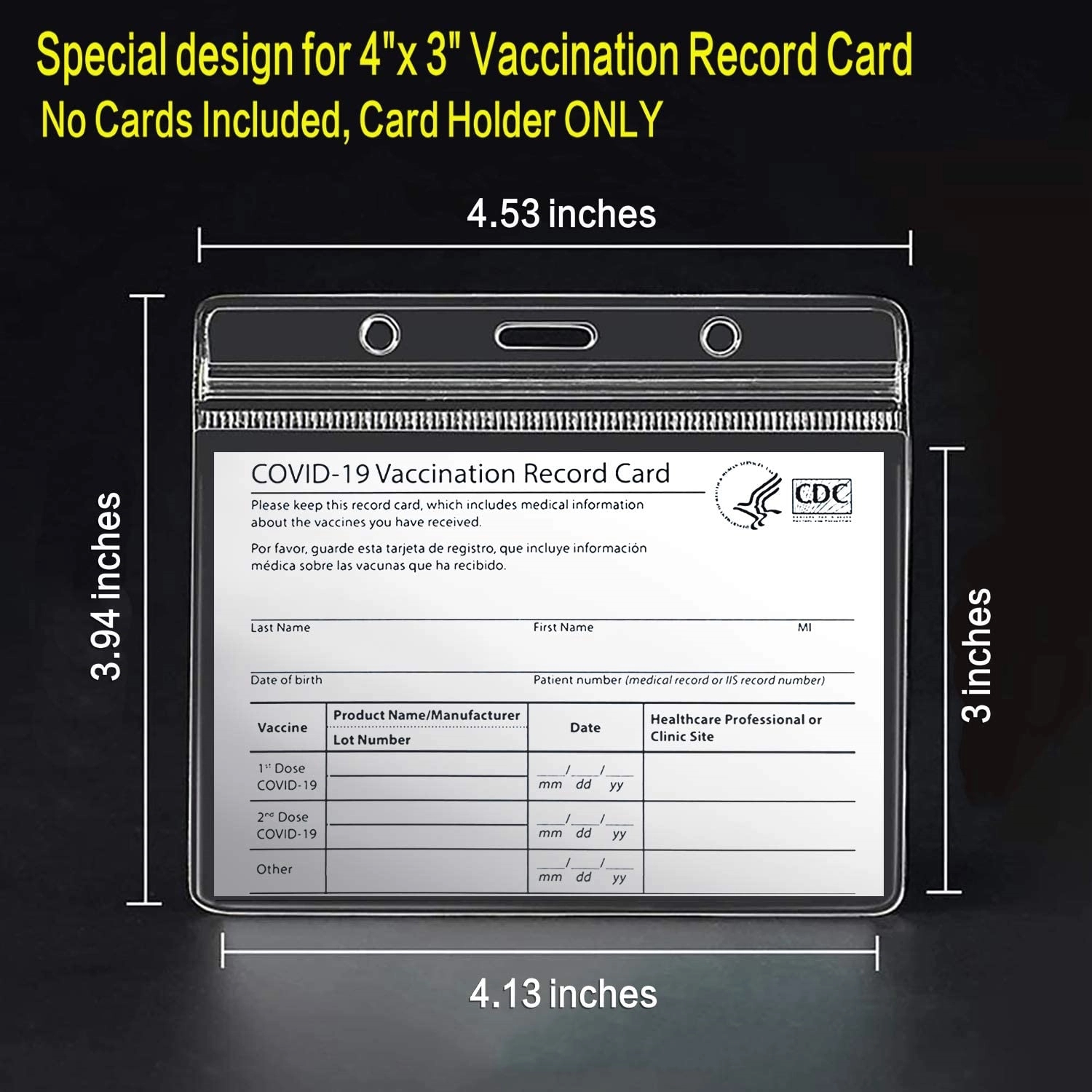 Portable Vaccine Card Protector Kit 3