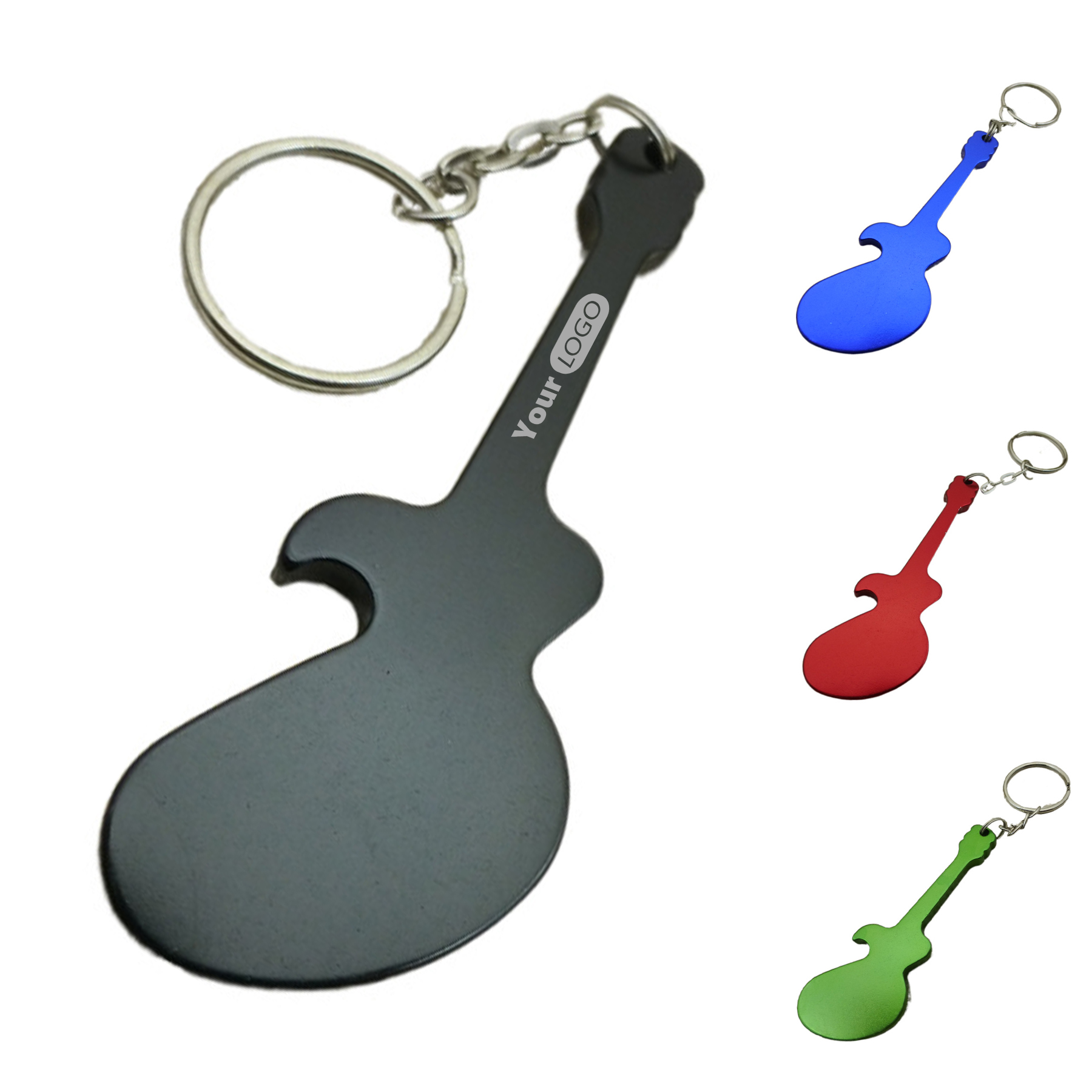 Alloy Keychain Guitar Shaped Beer Bottle Opener 4