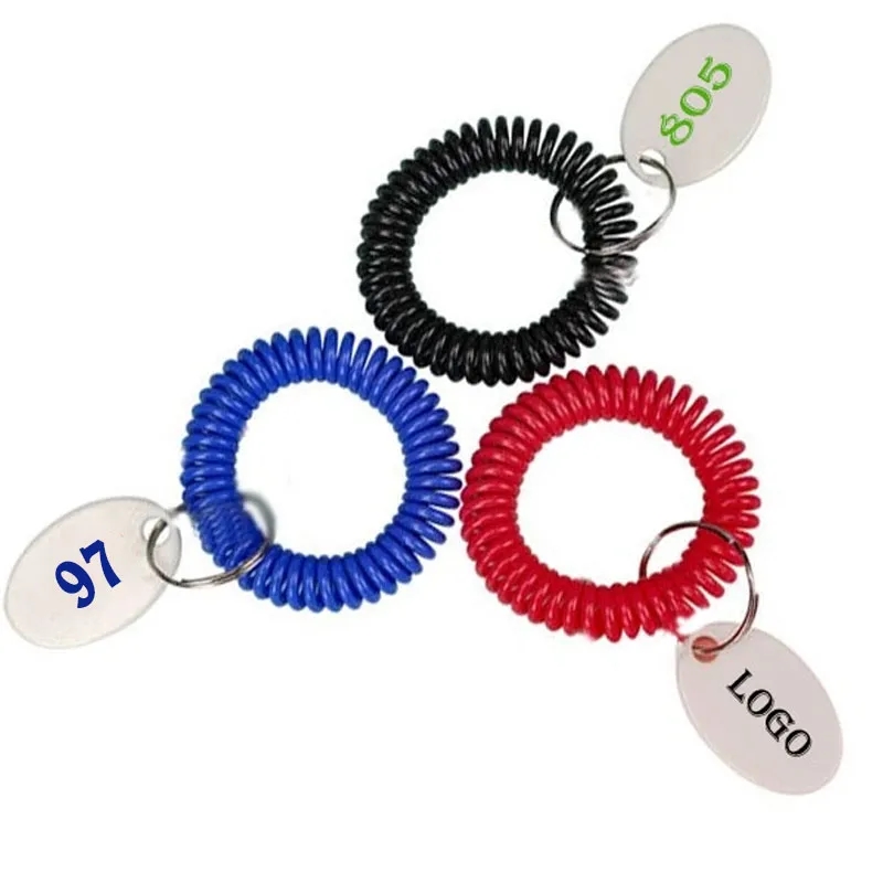 Bracelet Wrist Coil w/Tag Keyring 3