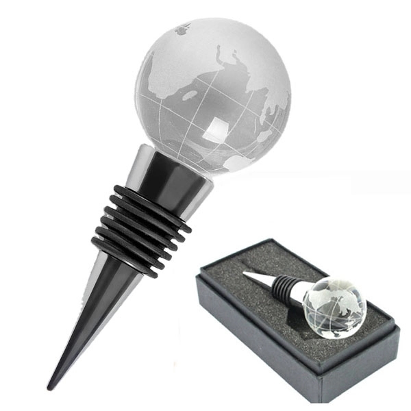 Crystal Globe Wine Stopper 3
