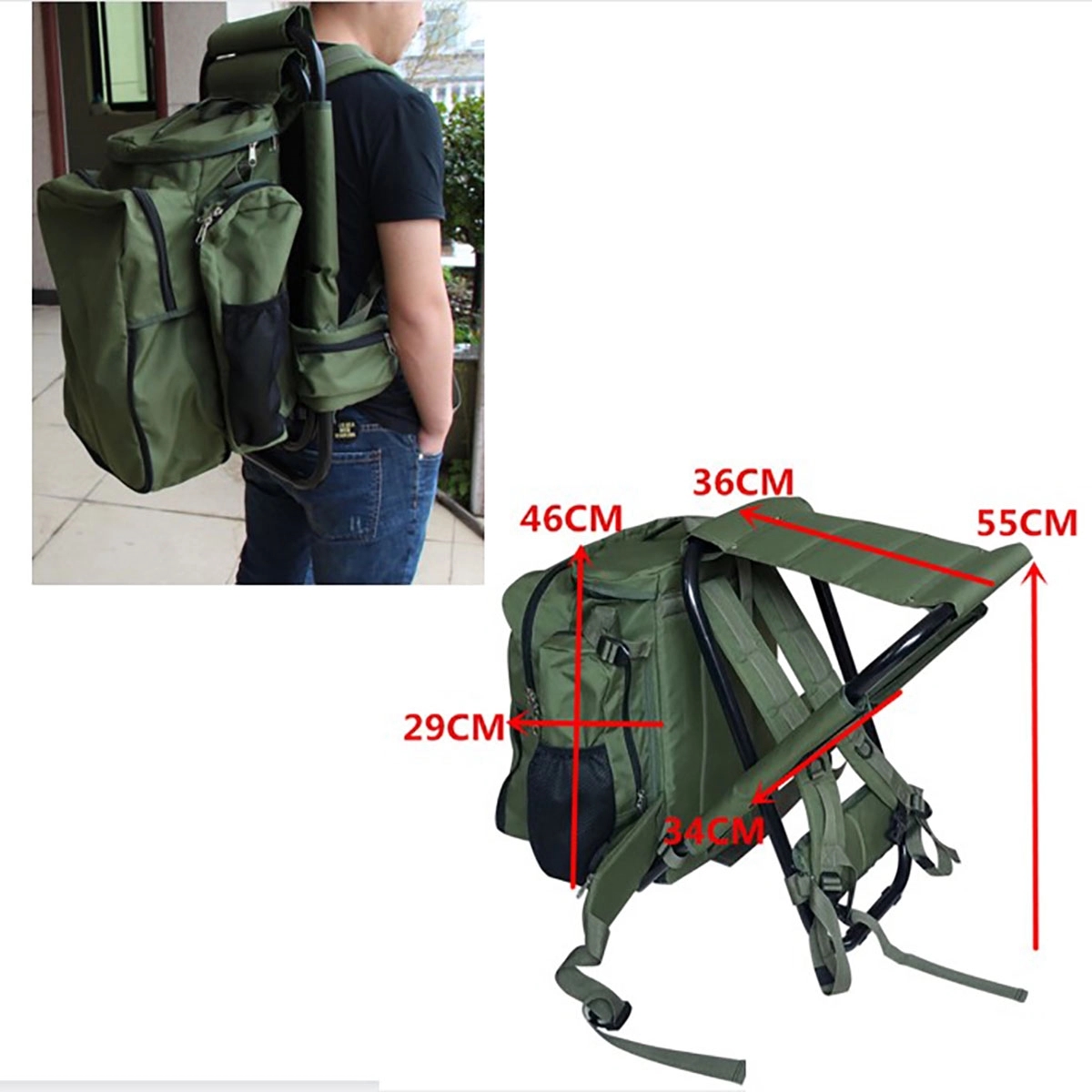 3 In 1 Cooler Backpack Chair Foldable 2