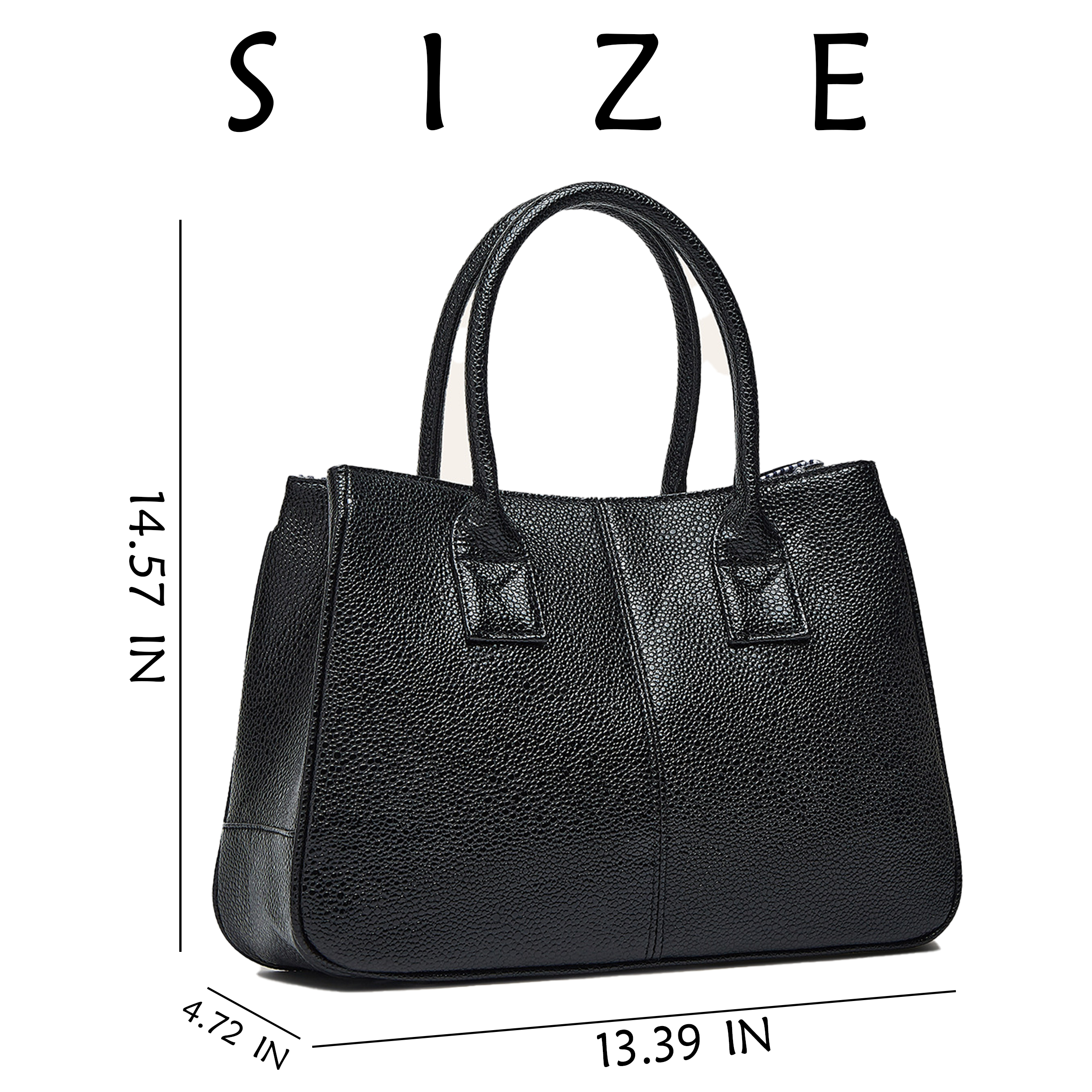 Pu Large Capacity Commuting Handbag 3