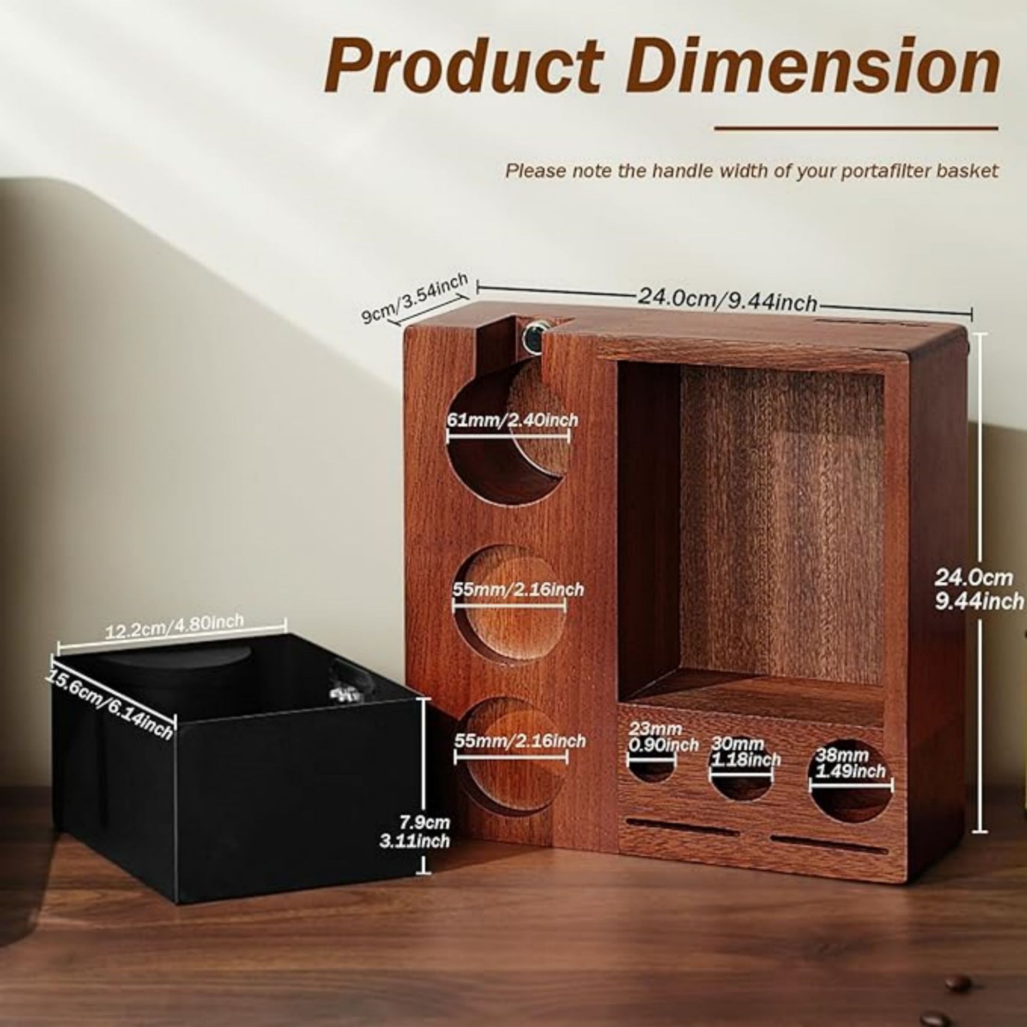 Espresso Knock Box and Tamp Station 2