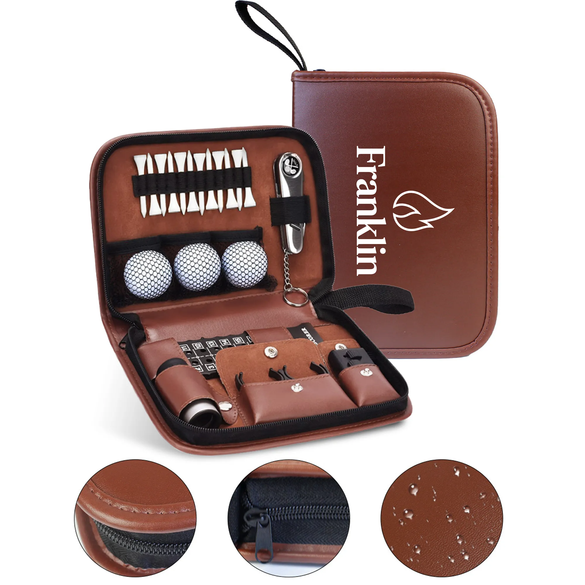 MOQ20 Golf Accessory PU Leather Case 2