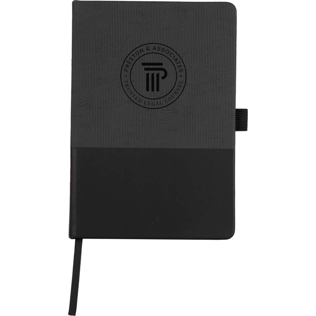 5.5" x 8.5" FSC® Recycled Ribbed Bound Journal 6