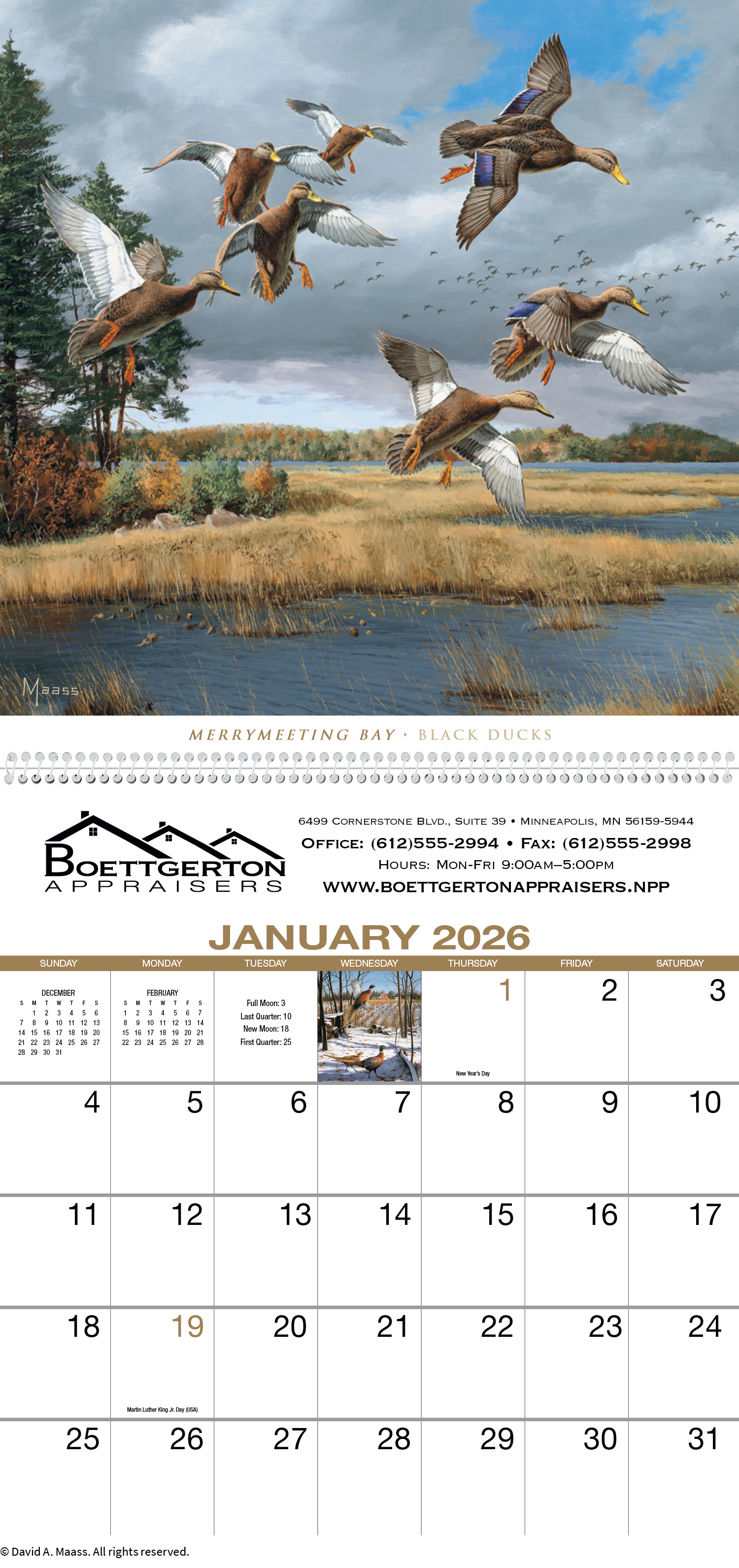HotLine® Products David Maass Executive Calendar 35