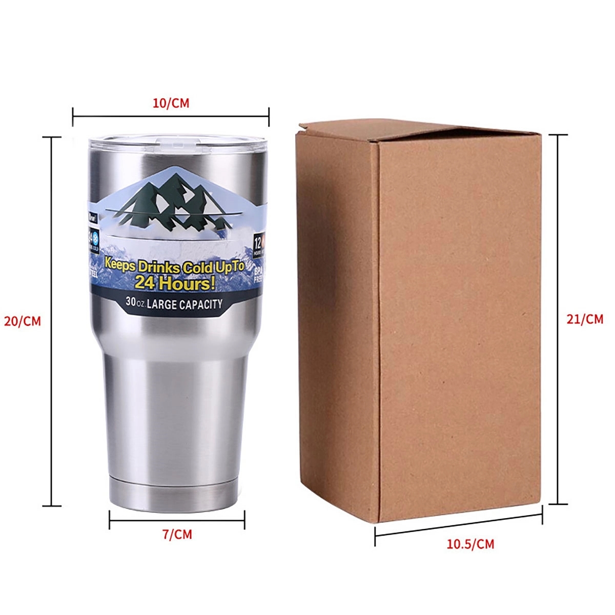 30 oz Stainless Steel Vacuum Tumblers 3