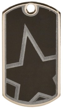 Blank Star Metal Dog Tag 2