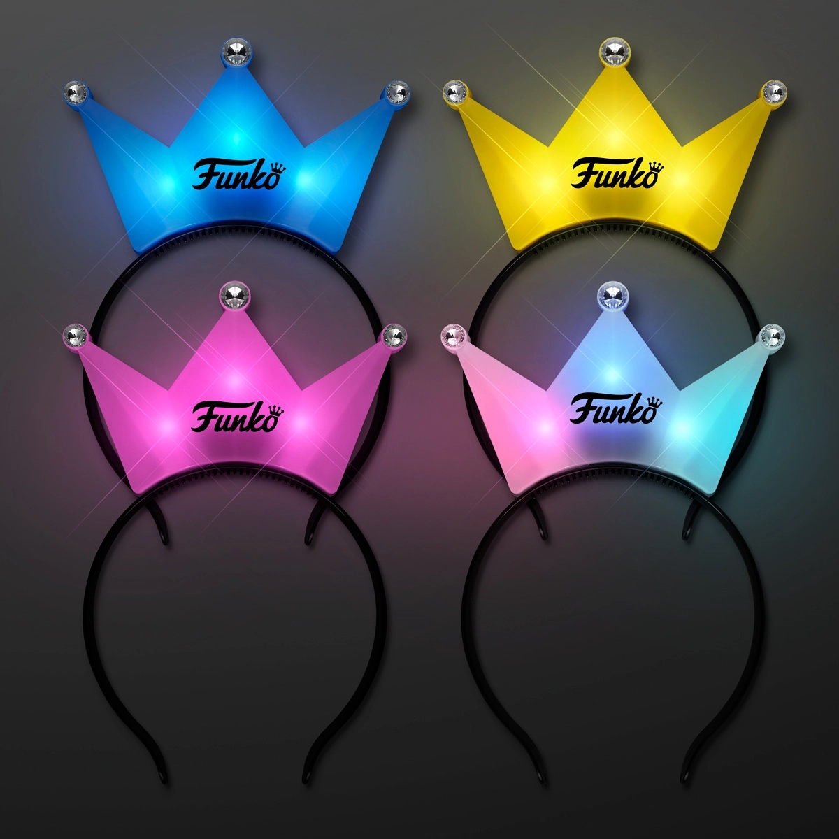 LED Crown Tiara Headbands, Princess Party Favors 8