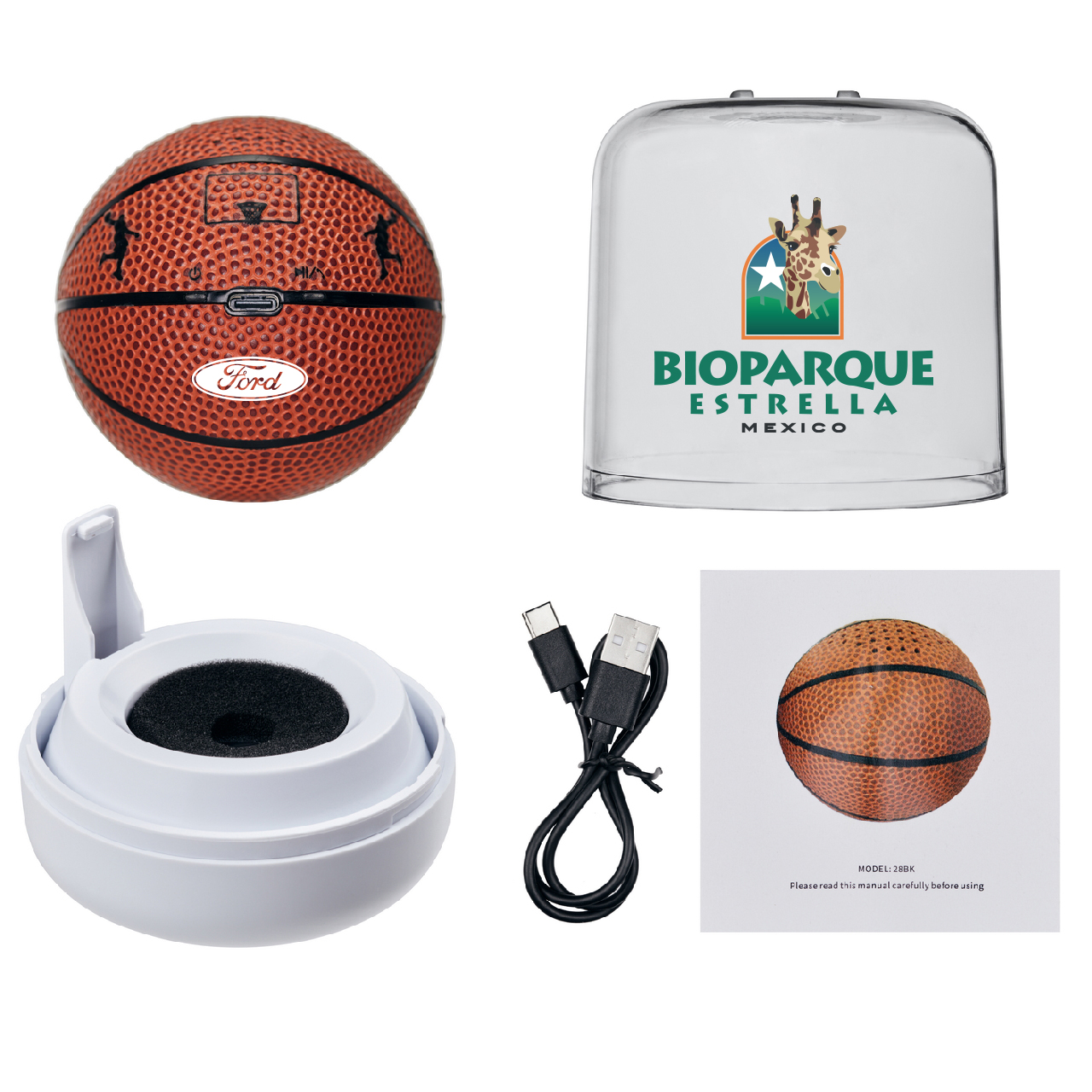 SonicWave Sports Basketball Bluetooth Speaker 10