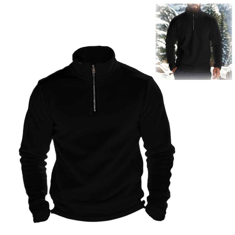 Men's Half-Zip Stand Collar Sweatshirt, custom hoodie or sweatshirt with logo imprint 2