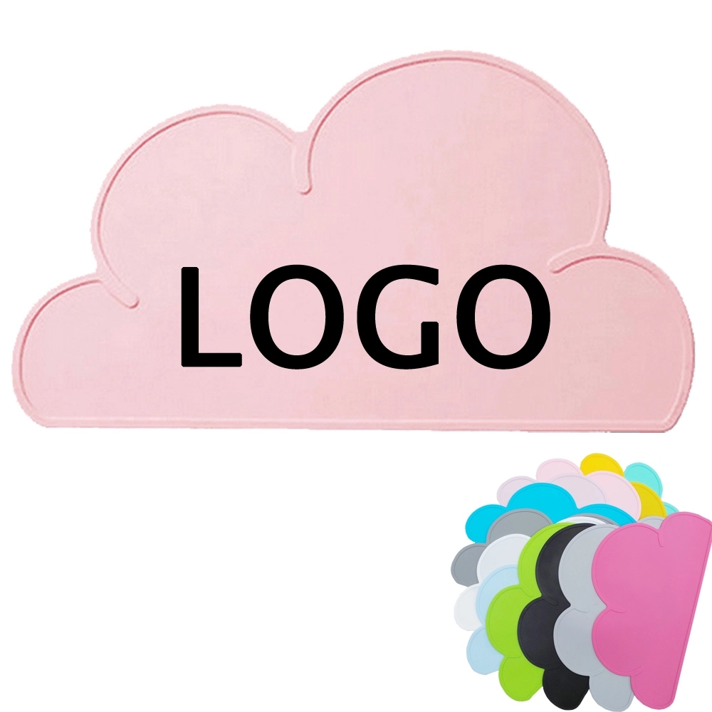 Custom Silicone Baby Food Placemat & Kids Cloud Table Mat 7
