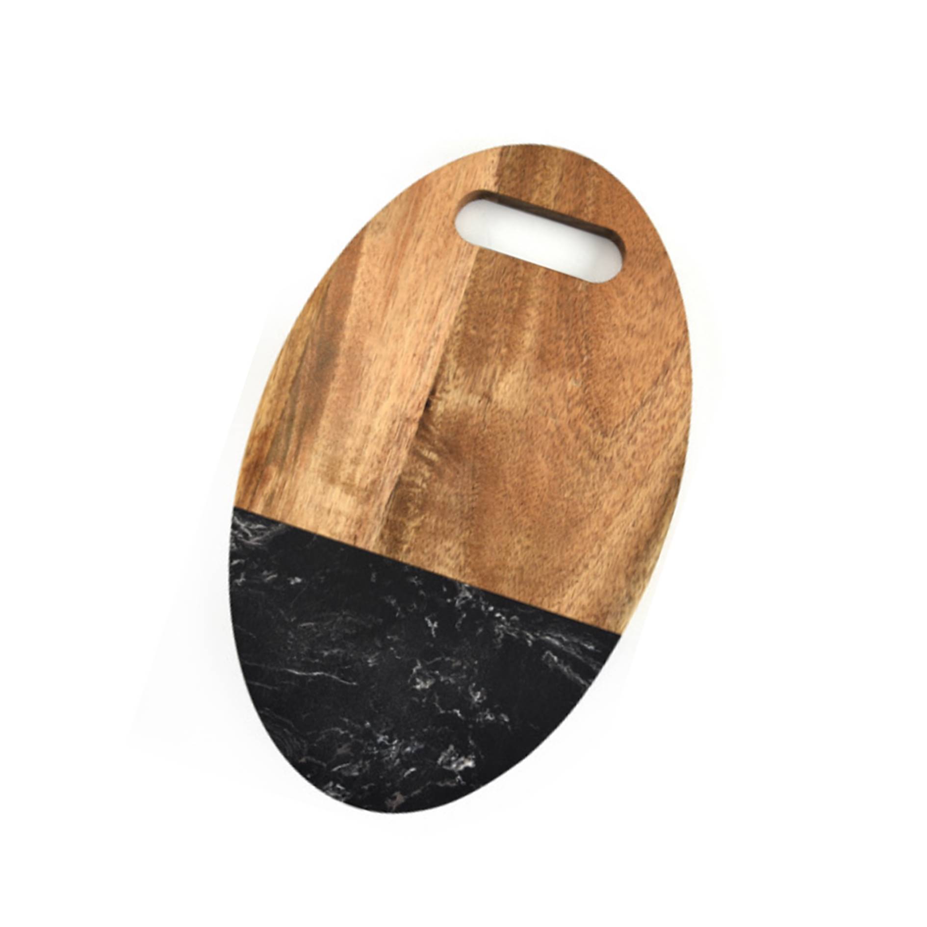 Round Marble And Wood Cheese Board 3