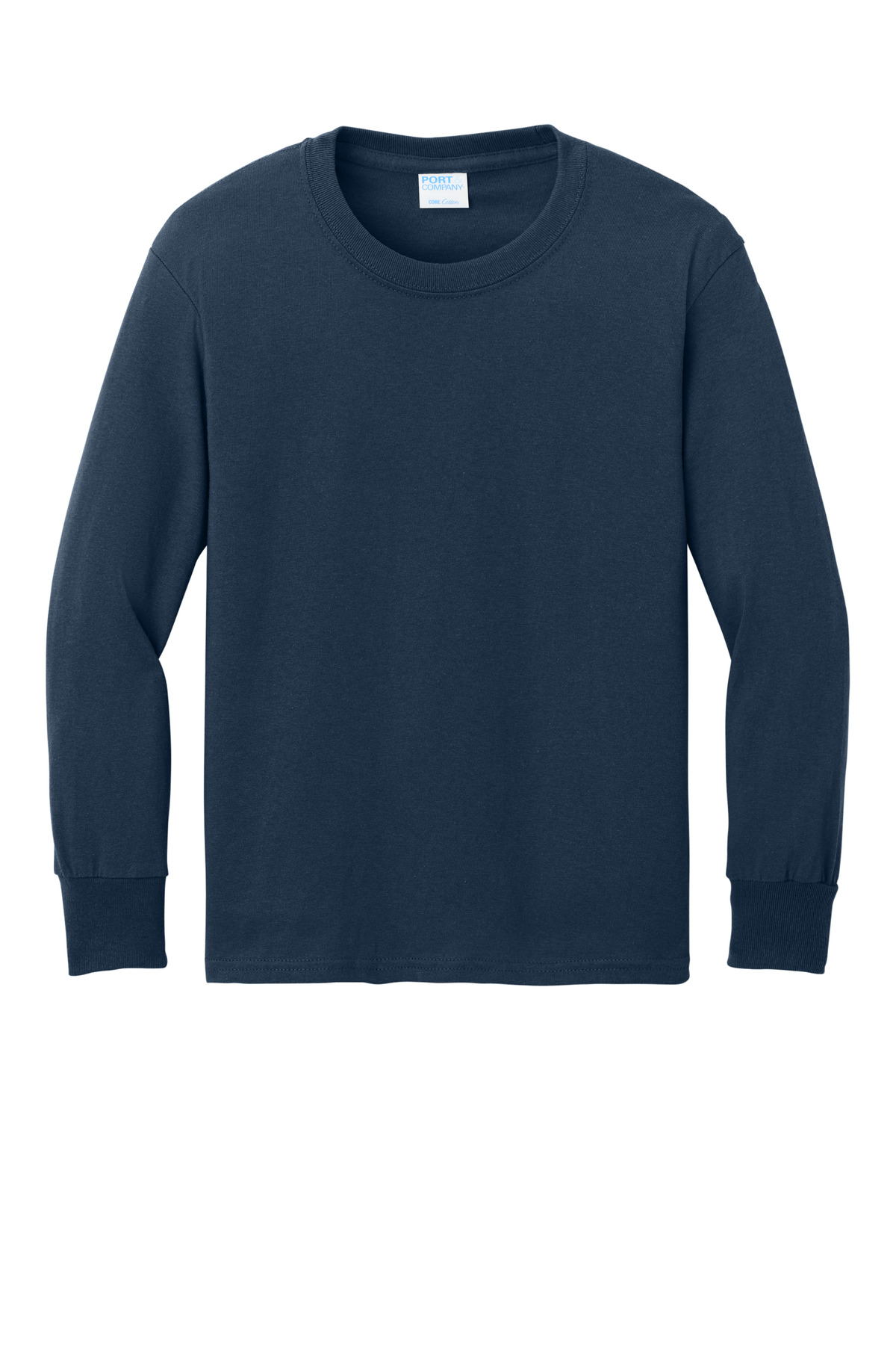 Port & Co Youth Long Sleeve Core Cotton Tee. PC54YLS 114