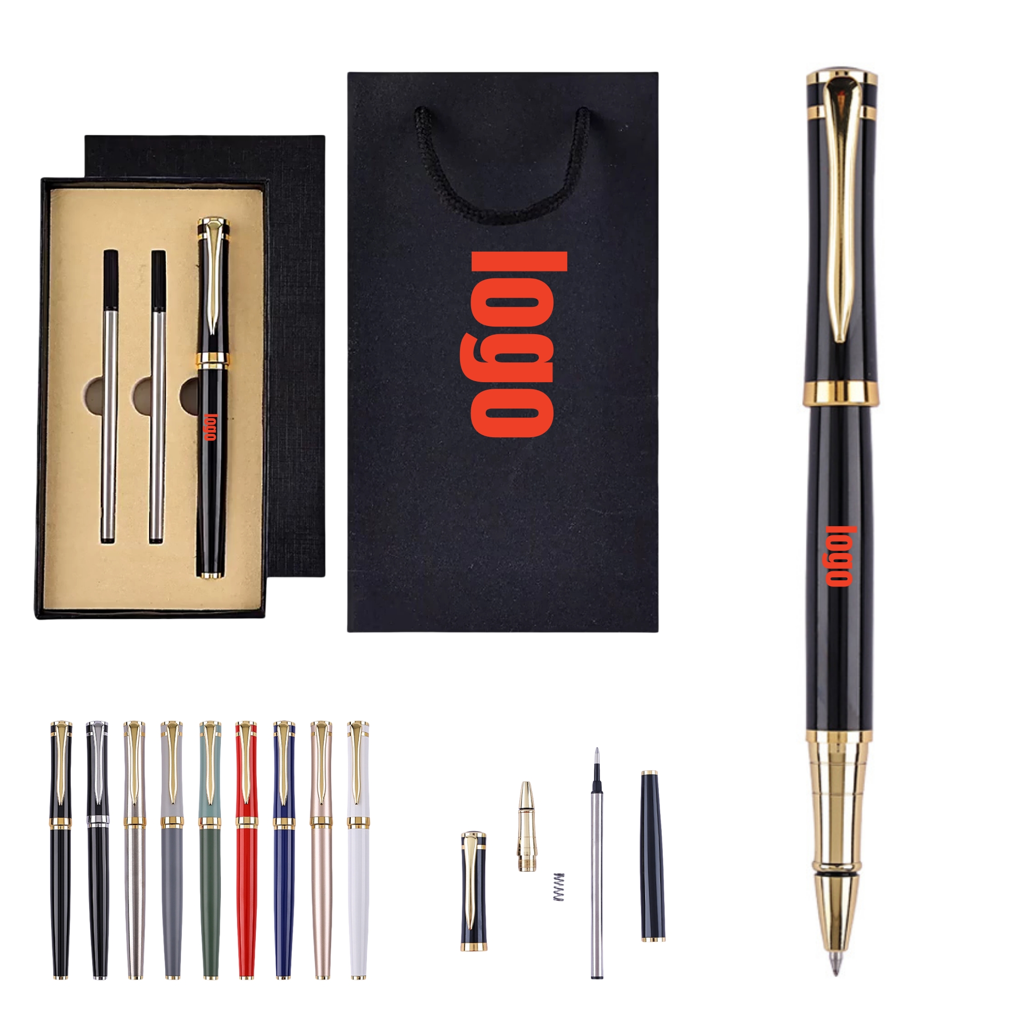 Executive Metal Pen ?C Piano Finish, Gift Box, Custom Logo 1