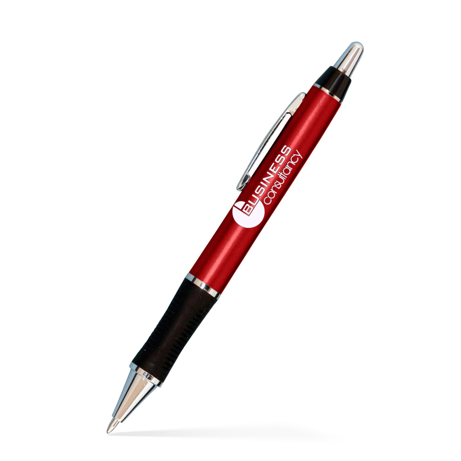 Barton Click Pen - Silver Accents