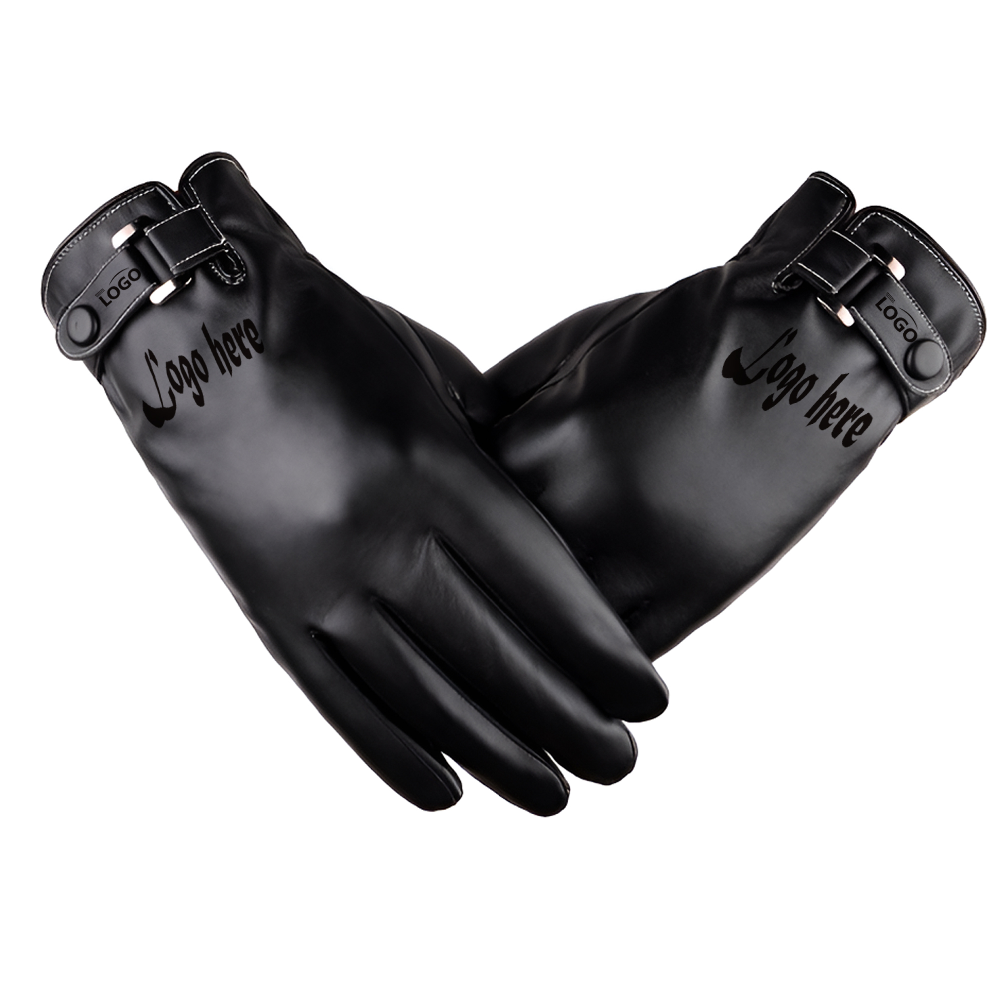 Stylish Winter Thermal Leather Gloves 3