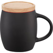 Hearth Ceramic Mug FSC®100% Wood Lid/Coaster 15oz 92