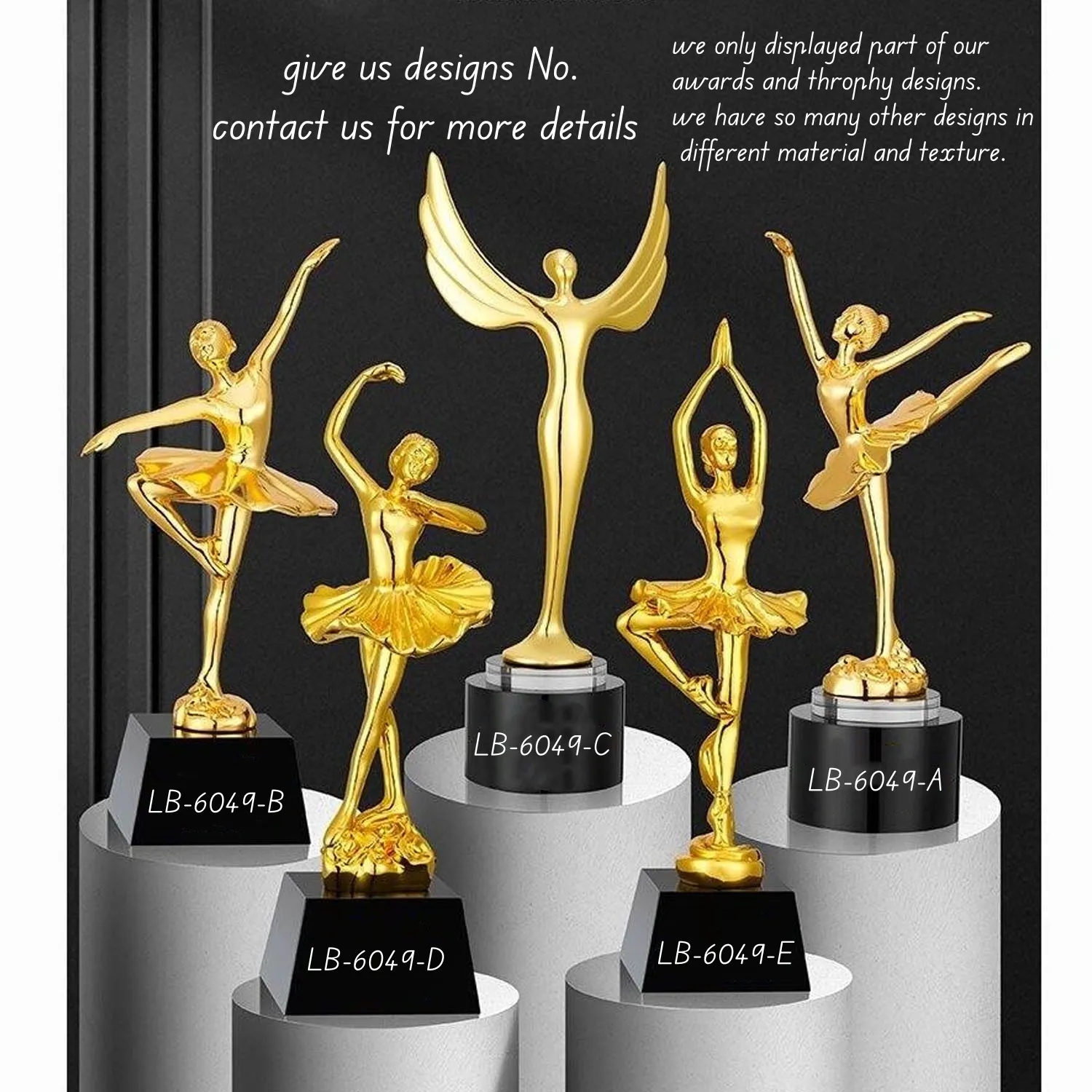 Winner Crystal Dance Trophy Ballet Award for Kids Prom Prize 2