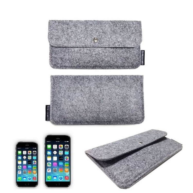 Mobile Phone Felt Case with Front Pocket 1