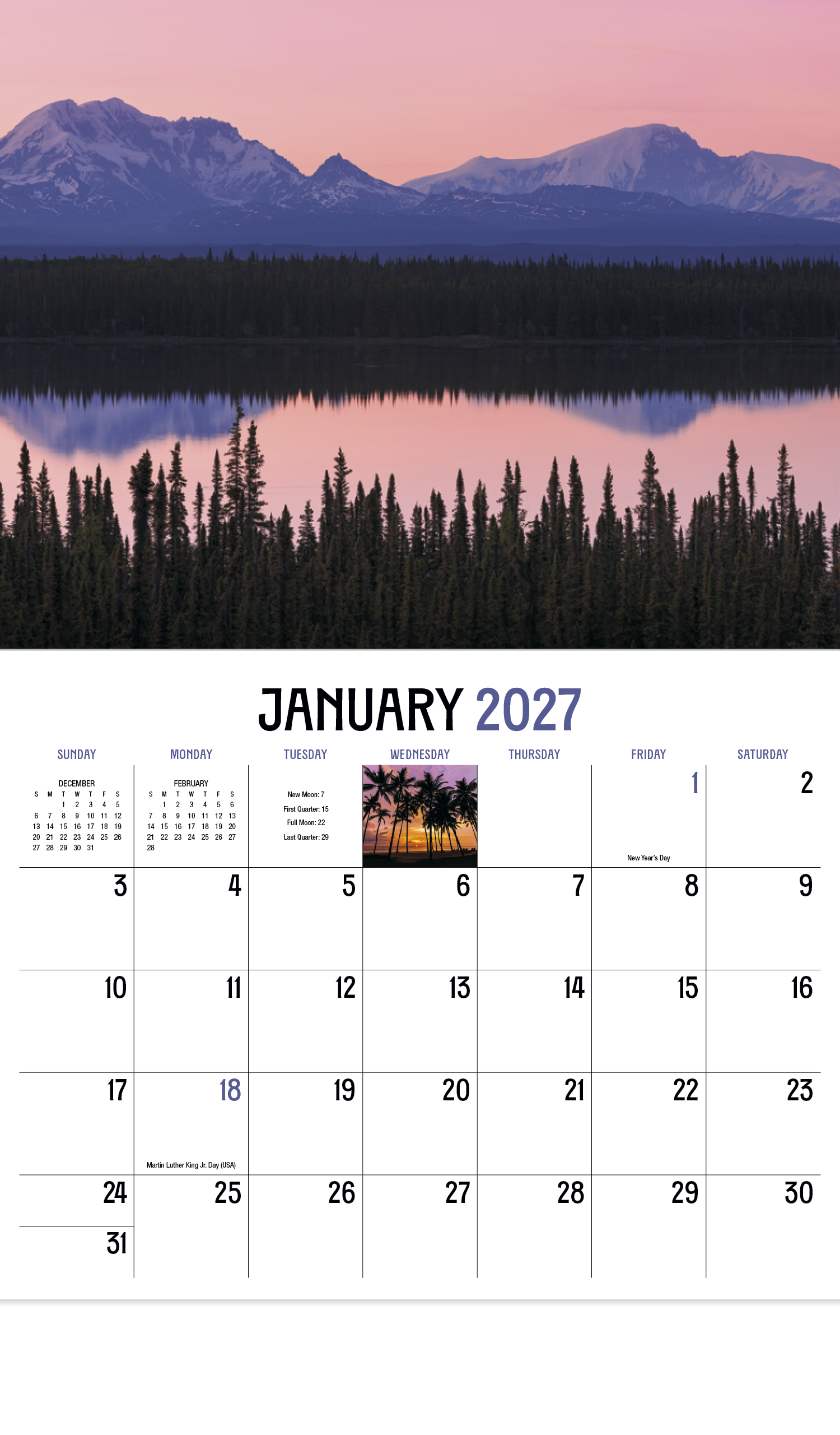 HotLine® Products Dawn to Dusk Appointment Calendar - Stapled 54