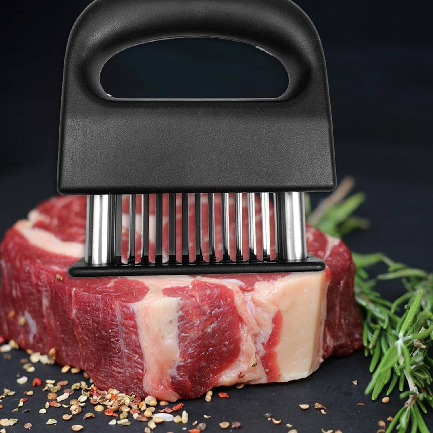 Premium Stainless Steel 48-Blade Meat Tenderizer 8