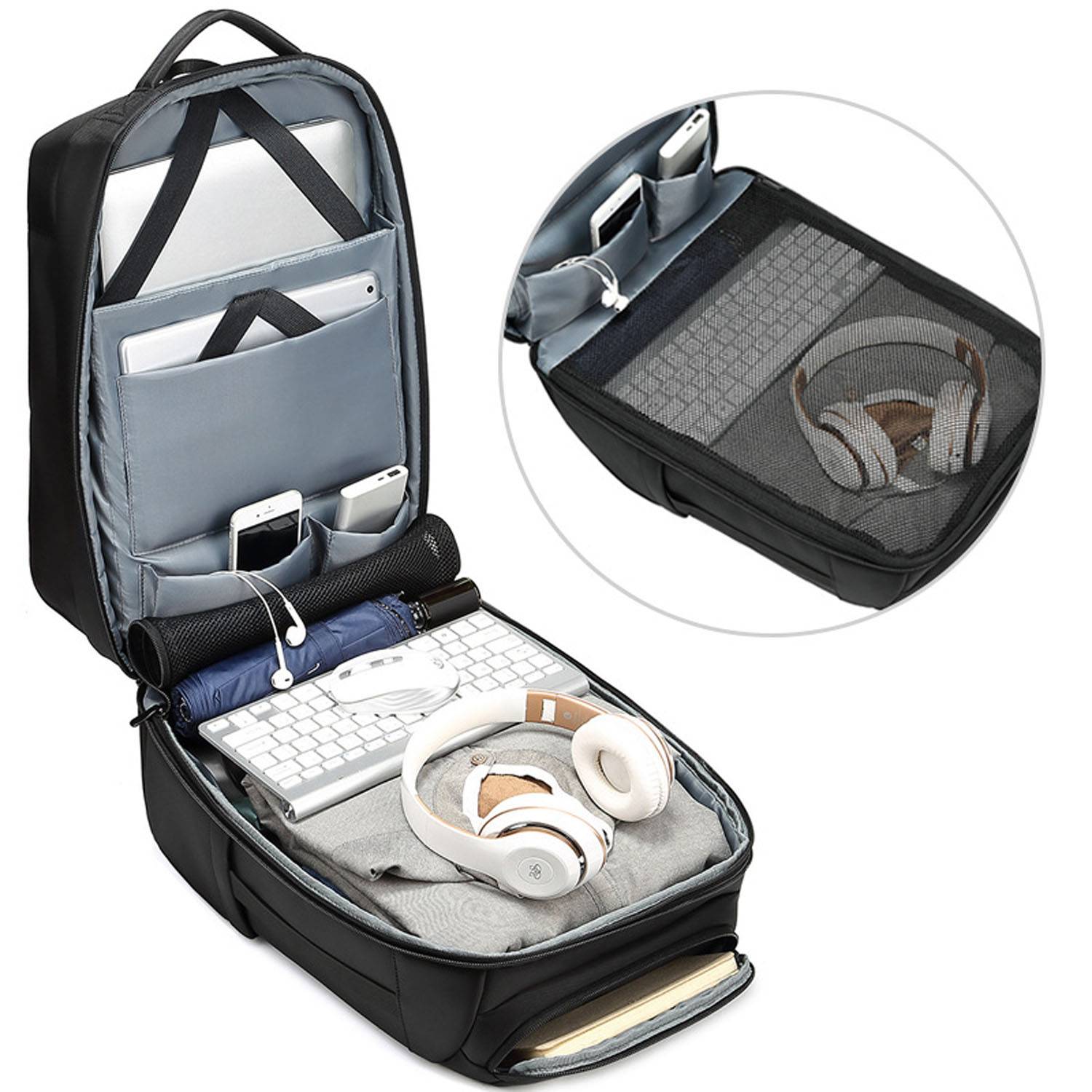 Waterproof Backpack W/ USB Port Anti Theft Design 6