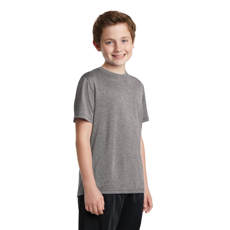 Sport-Tek Youth Heather Contender Tee. 9