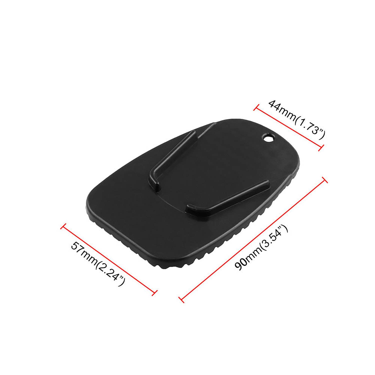Durable Anti-Slip Motorcycle Kickstand Pad 3