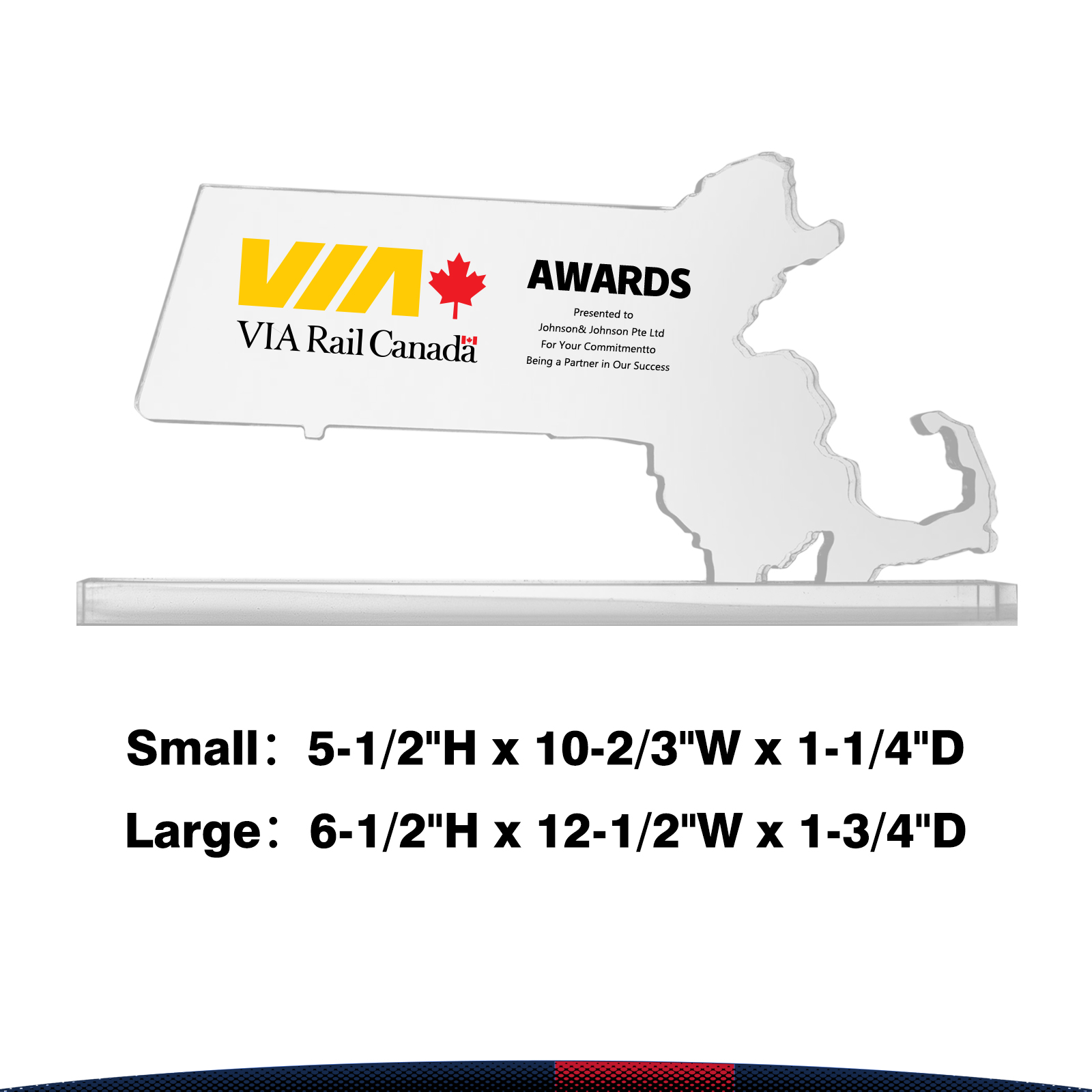 Upeth Massachusetts Crystal Award 2