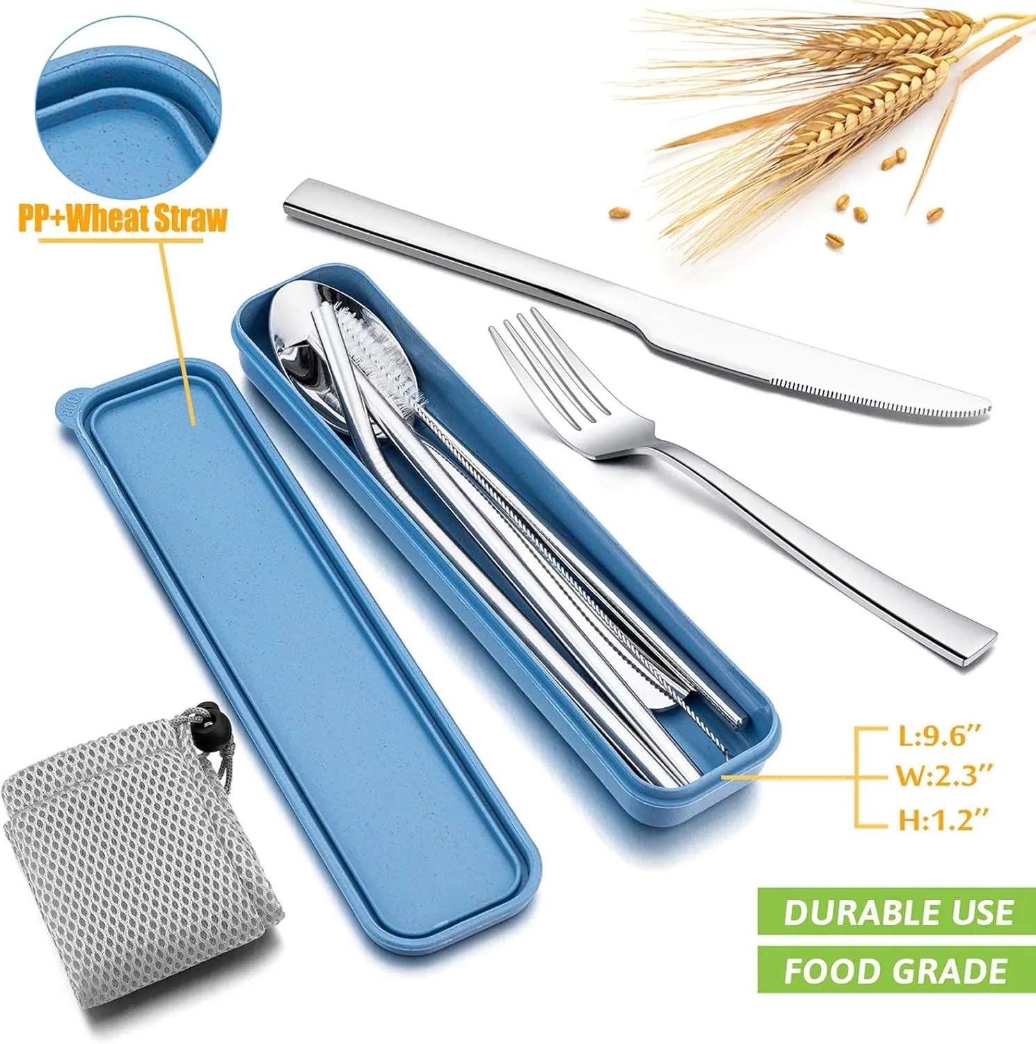Portable Tableware Travel Utensils with Case 5
