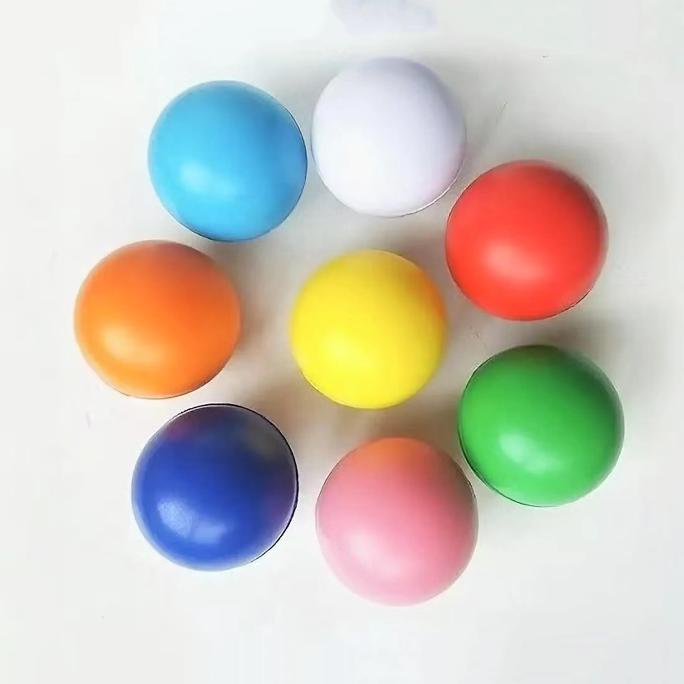 Round Colorful PU Foam Stress Ball 9
