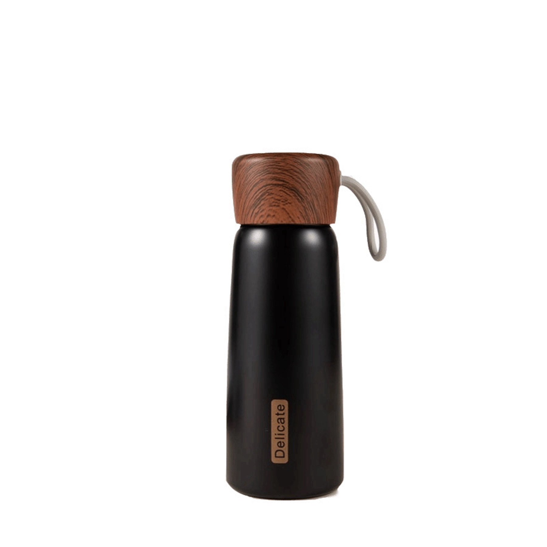 14 OZ. Stainless Steel Vacuum Cup with Wood Grain Lid 6