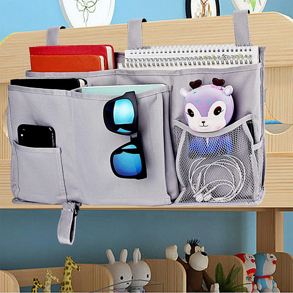 8 Pockets Waterproof Hanging Shelf Bedside Storage Caddy 4