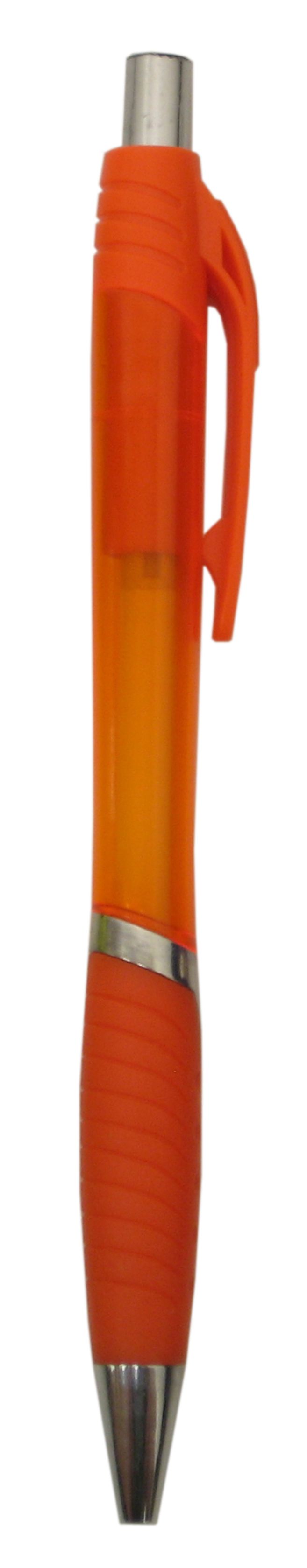 Orange Pad Printed Plastic Ball Point Pen 1