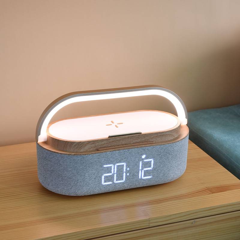 Wireless Charging Bluetooth Speaker w/ Alarm Clock 9